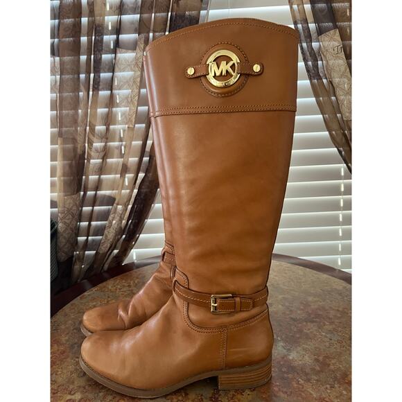 Michael Kors Stockard Leather Riding Boots - Picture 3 of 9